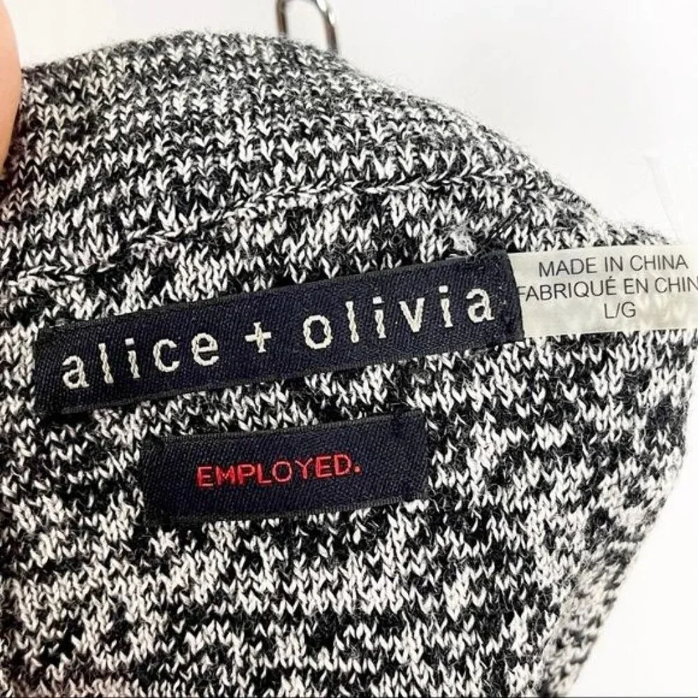 Alice + Olivia Employed Wool Sweater Pencil Skirt size Large
